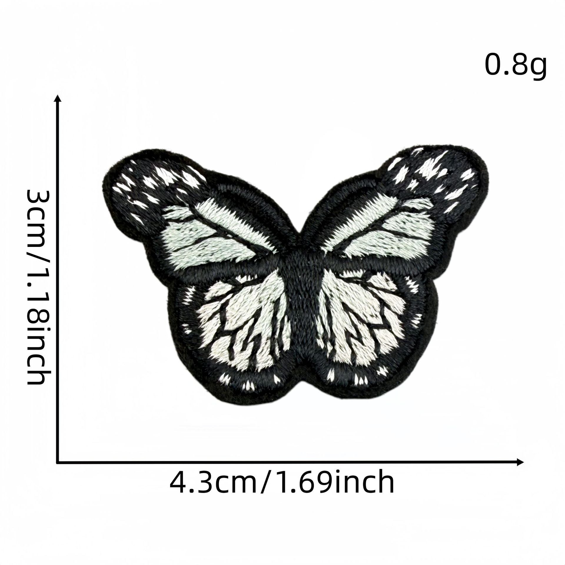 colorful butterfly embroidered patches multicolor design iron on