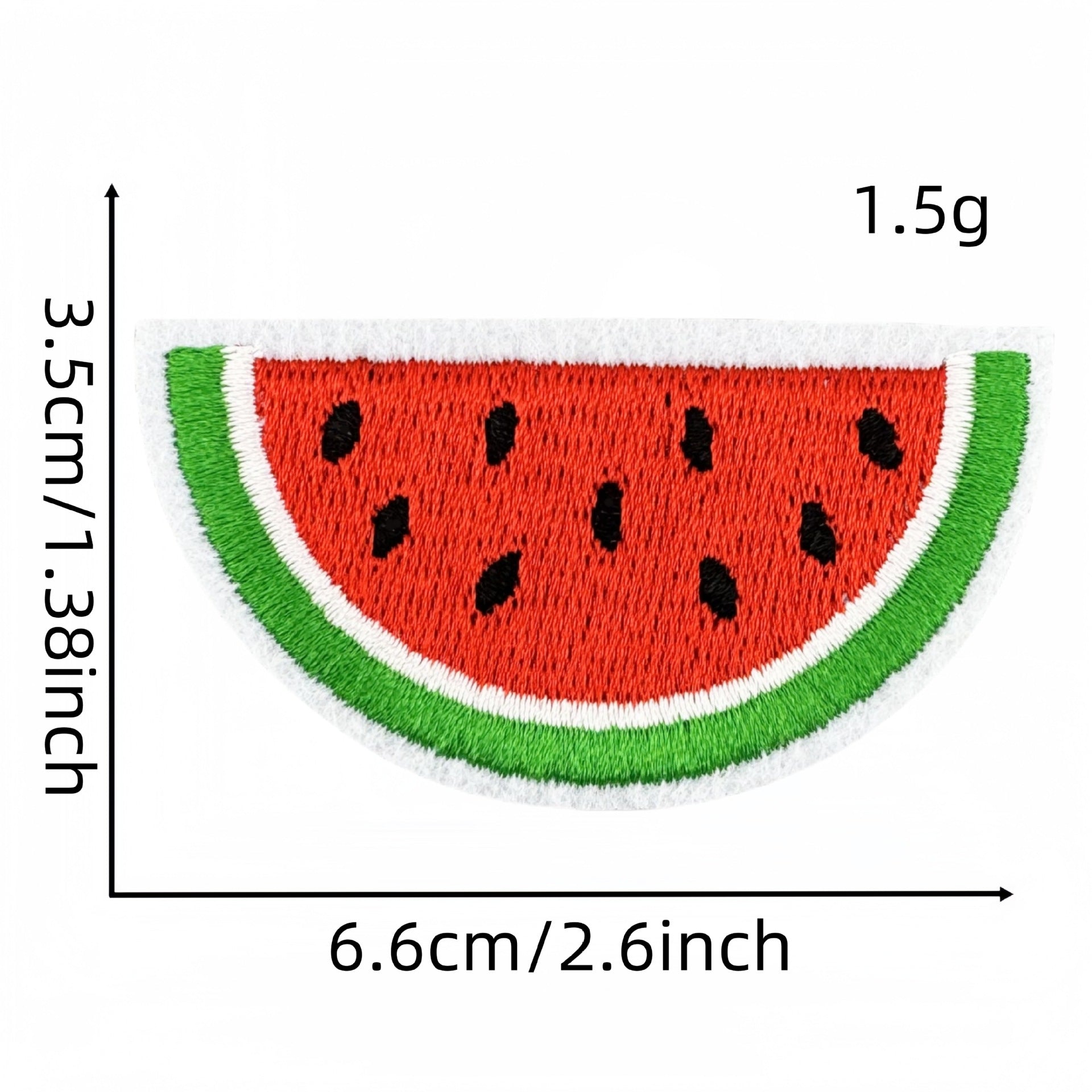 watermelon embroidered patches summer fruit design iron on