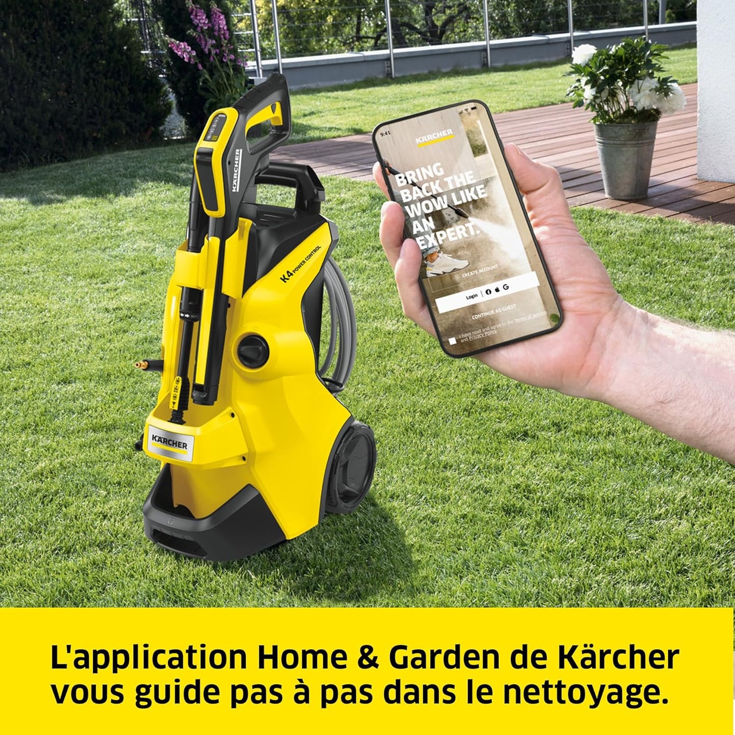 2026 Kärcher K 4 Power Control Flex Home – Nettoyeur Haute Pression 130 Bars, Débit 420 l/h, Contrôle Intuitif, Édition Limitée