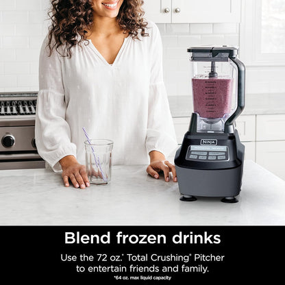 2026 Ninja Mega Kitchen System, 1500W, Blender XL 72 oz et Robot Culinaire 8 Tasses avec (2) Gobelets To-Go 16 oz, Technologie Total Crushing - Smoothies, Glace Pilée, Purées, Pâte & Plus, Noir, BL770