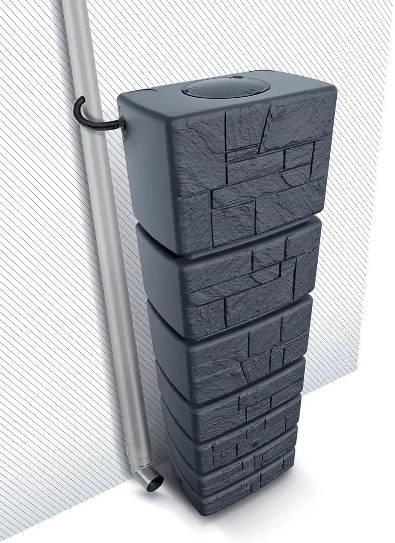Réservoir d'eau de pluie Tower Stone 2026, récupérateur d'eau de pluie 350-500 L