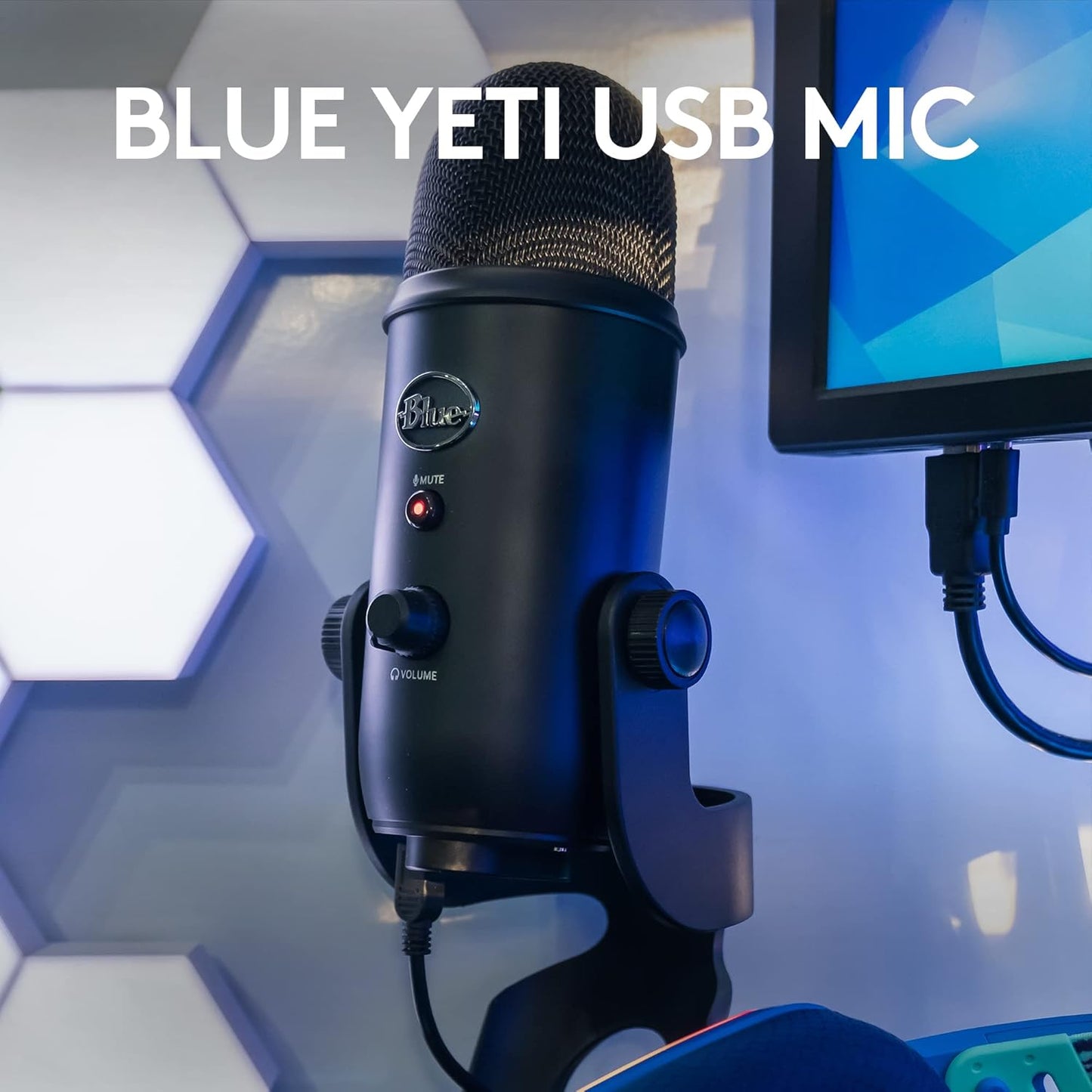 2026 Logitech for Creators Microphone USB Blue Yeti (Noir)
