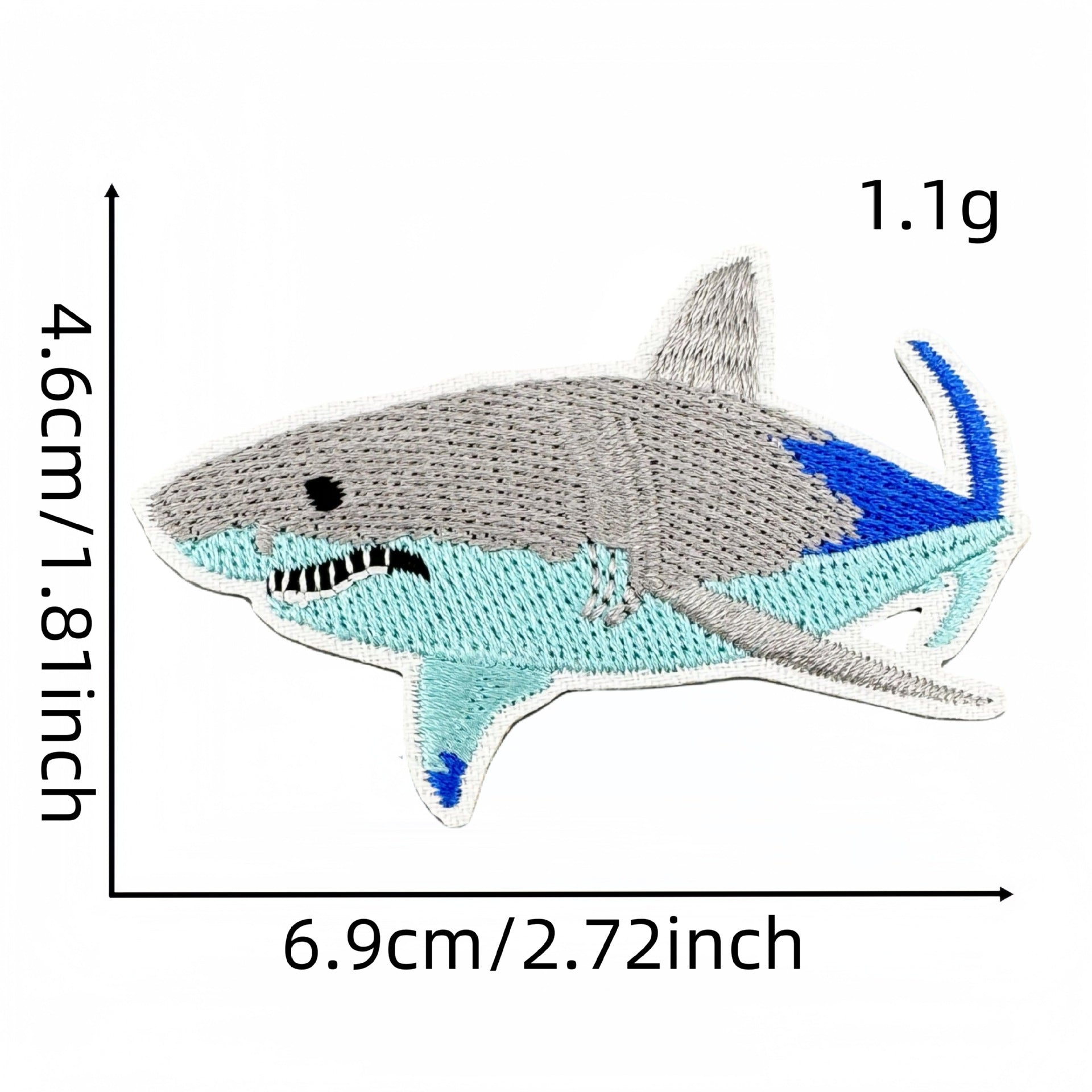 ocean fish embroidered patches marine life design iron on