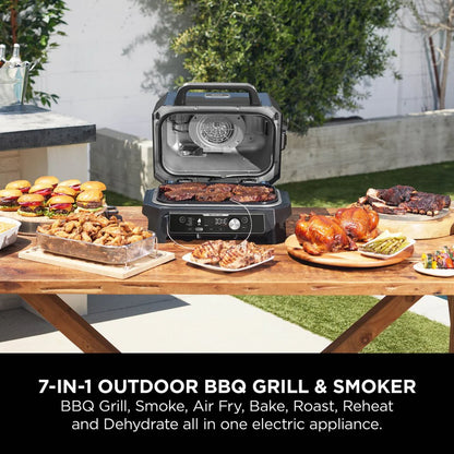 2026 Ninja Woodfire Pro Connect XL Barbecue et Fumoir Électrique avec Support et Housse