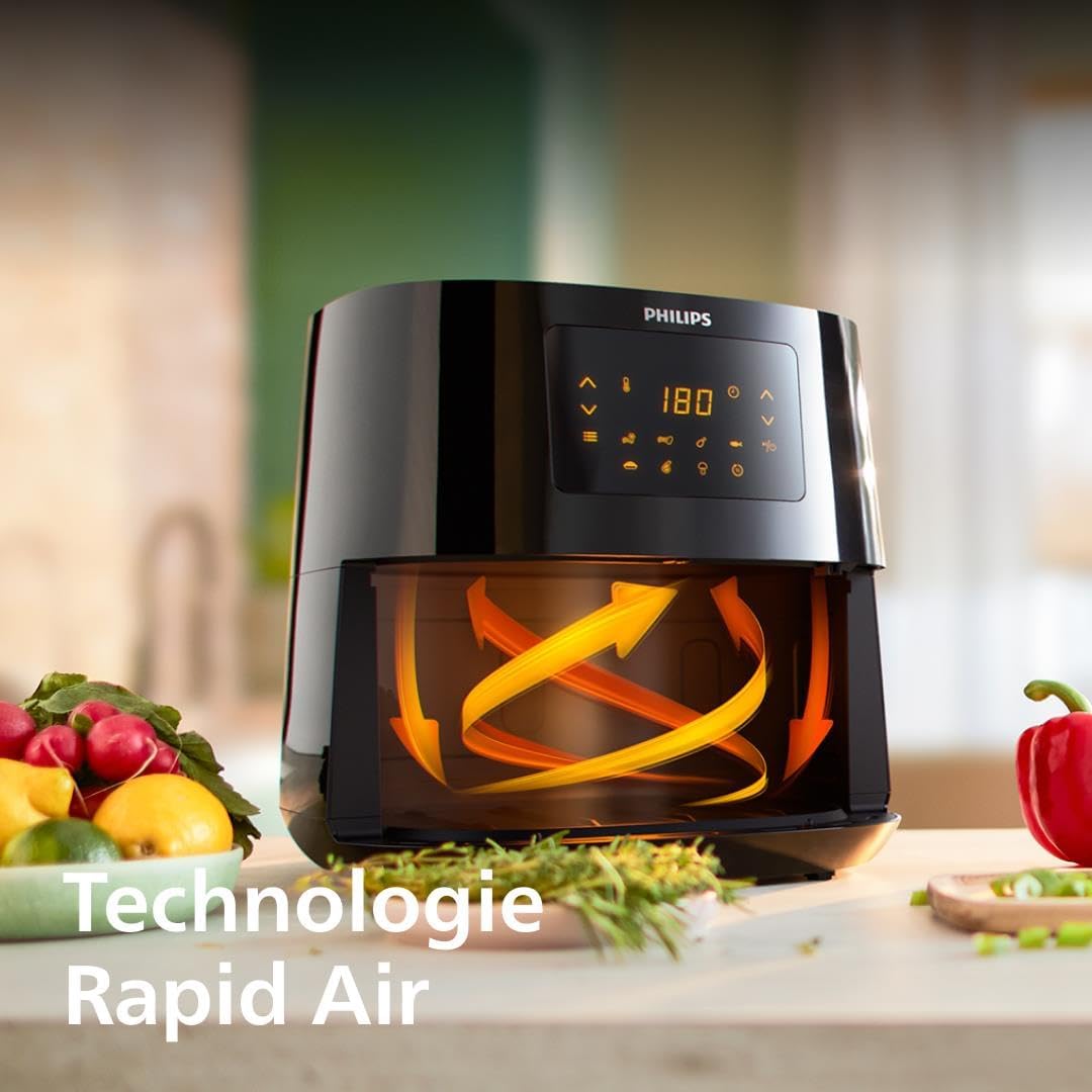 2026 Friteuse à air Philips série 3000 7,2 L, fenêtre de cuisson, friteuse 16 en 1