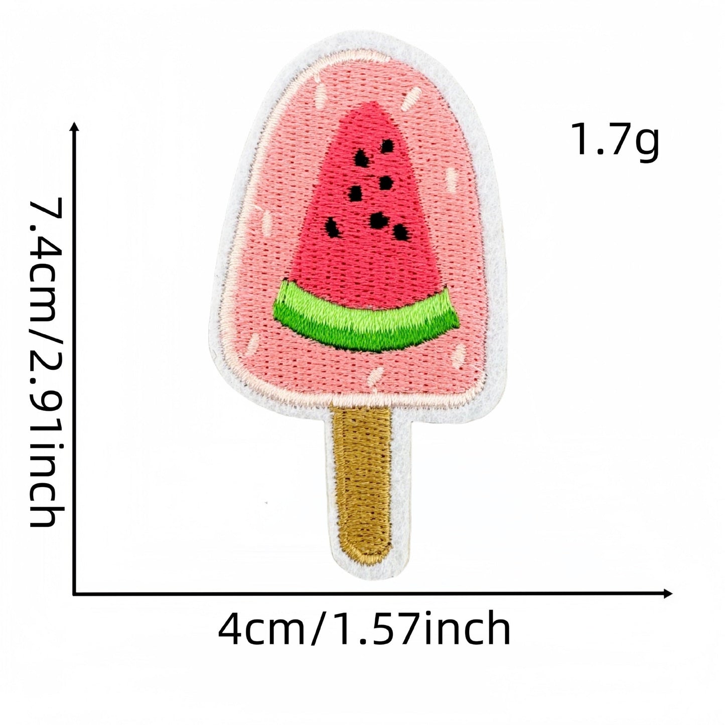watermelon embroidered patches summer fruit design iron on