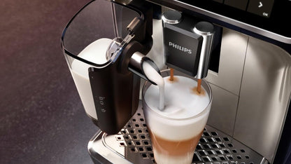 Philips Série 5400 Machine Expresso - Café à Grain - LatteGo Mousseur à Lait, 12 Spécialités de Café, Affichage Intuitif, 4 Profils Utilisateur, Noir (EP5441/50)