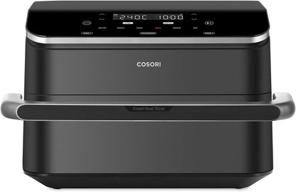 COSORI Air Fryer 10L Twinfry,Dual Zone Avec S&eacute;parateur Amovible,Capacit&eacute; Flexible de 10L,Friteuse sans Huile 6-en-1,35℃-240℃,66% d'&Eacute;nergie en Moins,Livre de Recettes et Application