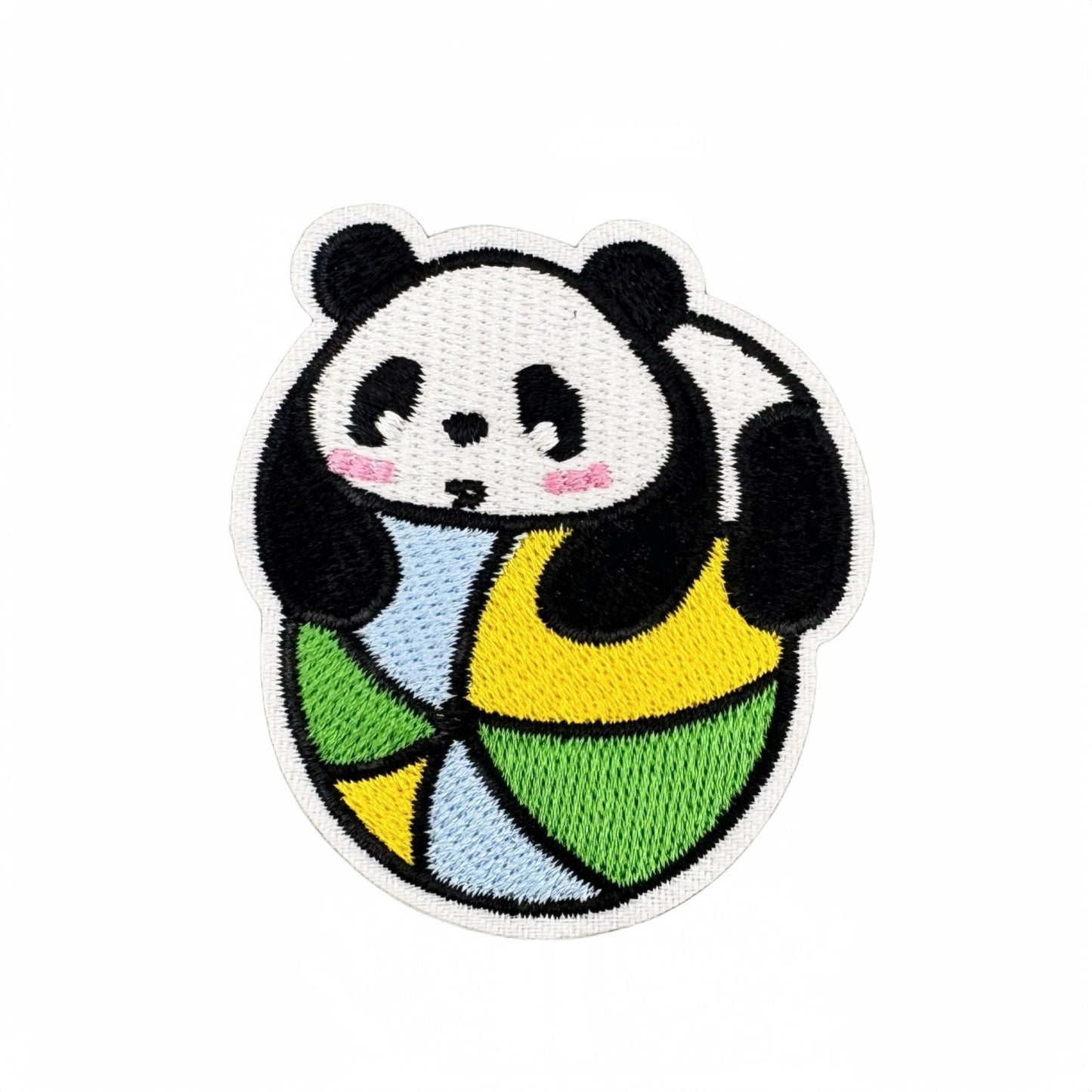 cute panda embroidered patches animal design iron on