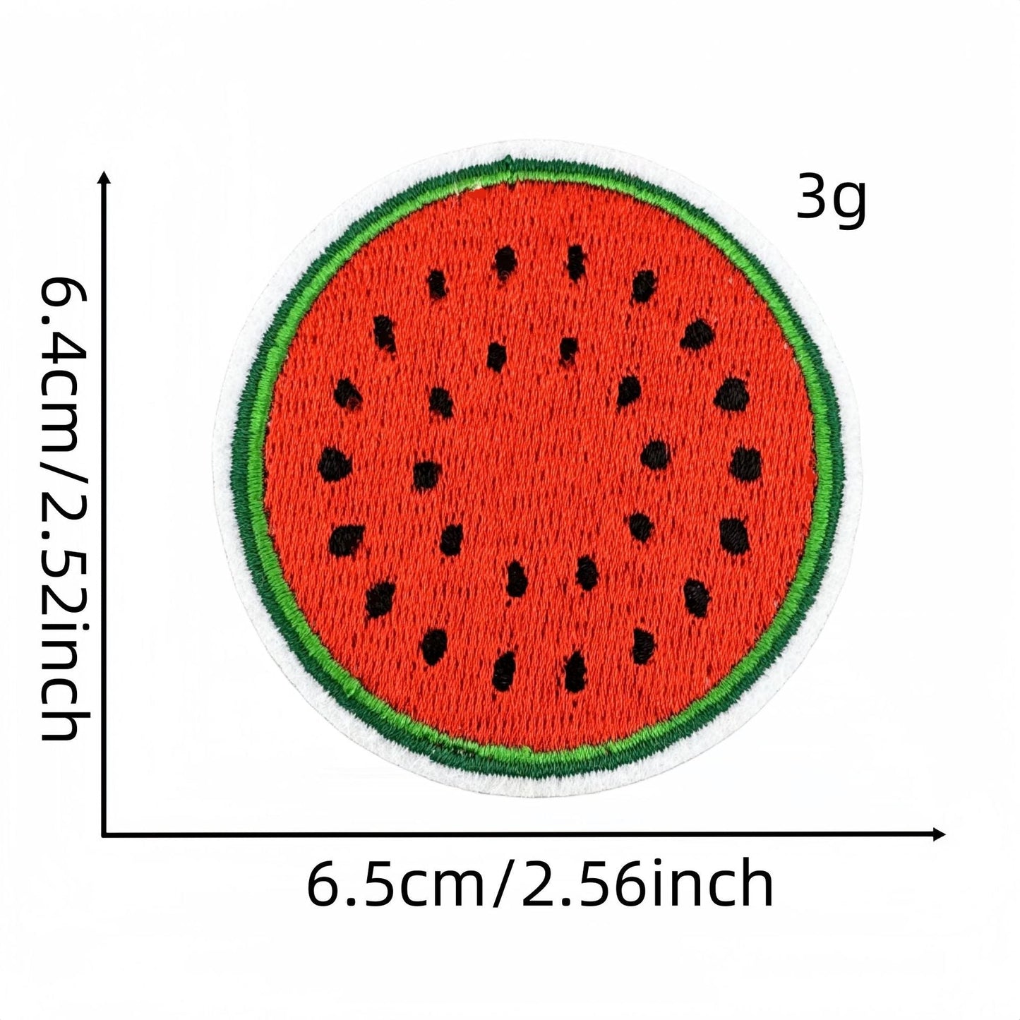 watermelon embroidered patches summer fruit design iron on