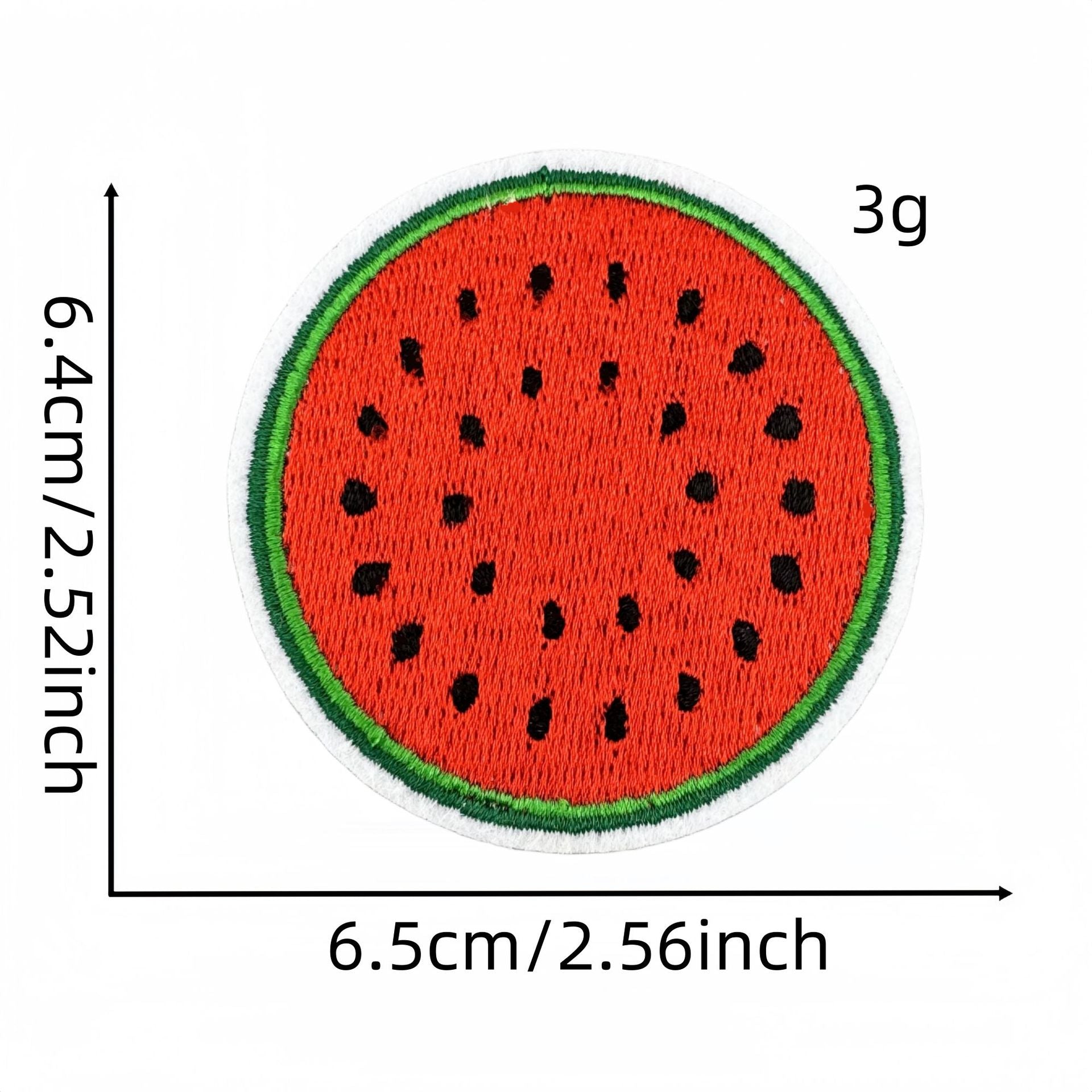 watermelon embroidered patches summer fruit design iron on