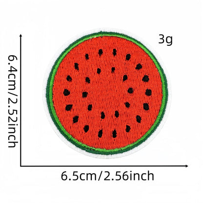 watermelon embroidered patches summer fruit design iron on