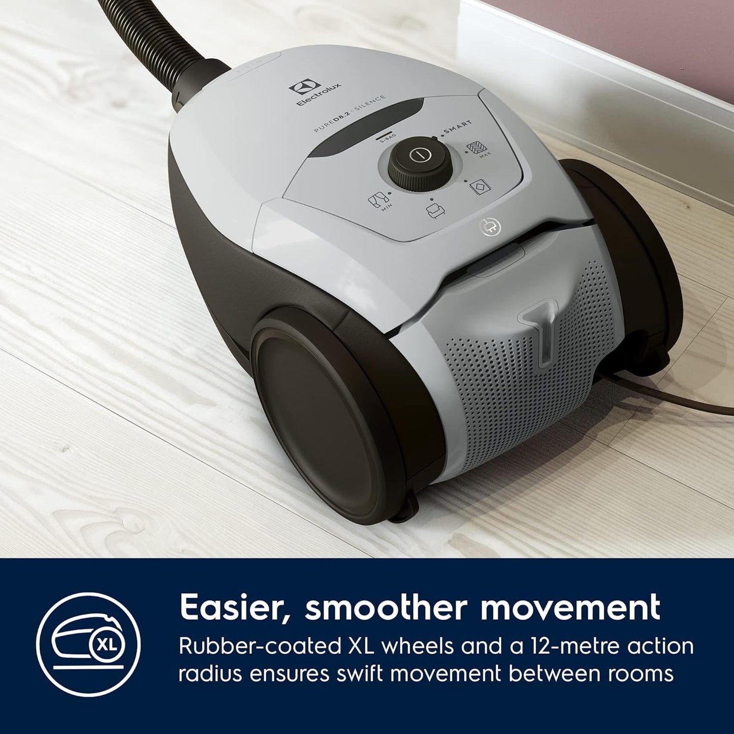 2026 Electrolux PURE D8 PD82-4MG – Aspirateur Traîneau avec Sac, Silencieux 57 dB & Filtre Hygiène 12 Lavable – Édition Limitée Haute Performance