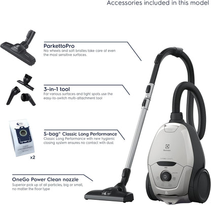 2026 Electrolux PURE D8 PD82-4MG – Aspirateur Traîneau avec Sac, Silencieux 57 dB & Filtre Hygiène 12 Lavable – Édition Limitée Haute Performance