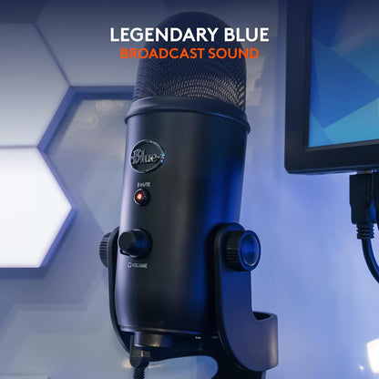 2026 Logitech for Creators Microphone USB Blue Yeti (Noir)