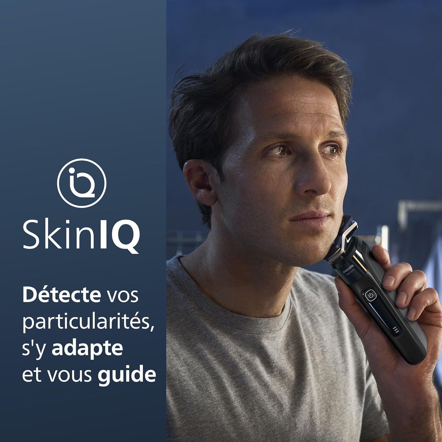 2026 Rasoir Électrique pour Hommes Philips Wet & Dry Series 7000 avec Tondeuse Rétractable, Support de Charge, Étui de Voyage et Cartouche Quick Clean (Modèle S7886/55)