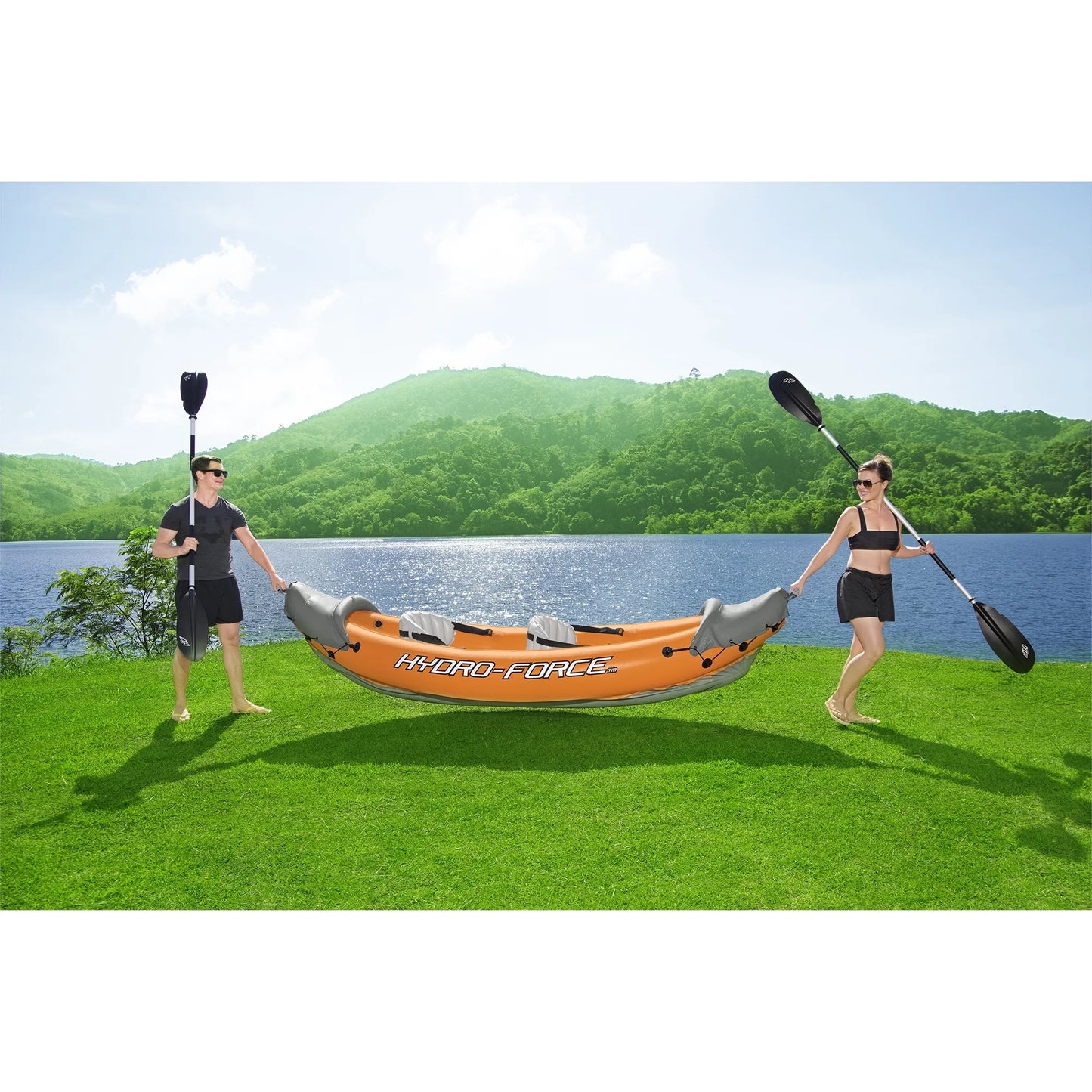 Kayak gonflable Bestway Hydro Force Lite Rapid X2 - Pack sports nautiques de plein air
