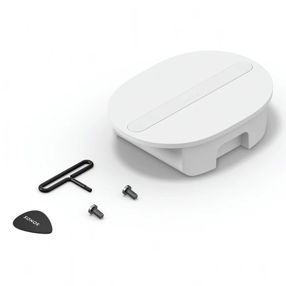 2026 Sonos Move 2 – Enceinte Portable Intelligente Blanche avec Batterie 24 Heures, Bluetooth et Wi-Fi, Résistante à l’Eau, Son Stéréo Puissant et Commande Vocale