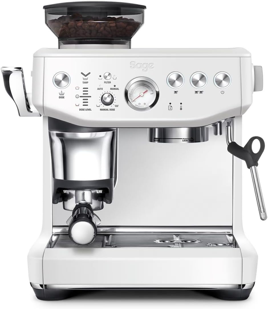 2026 Machine à Café Expresso avec Broyeur Intégré & Mousseur à Lait – Sage Barista Express Impress – Acier Inoxydable Brossé, Expérience Barista à Domicile