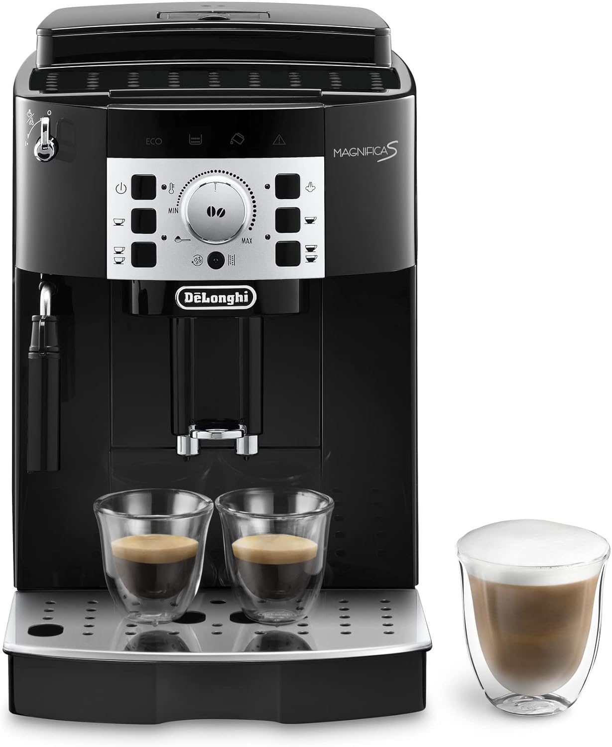Magnifica S Machine a Café Grain ECAM22.110.B, Machine Expresso et Cappuccino, 1.8L, Noir [Exclusif Amazon]