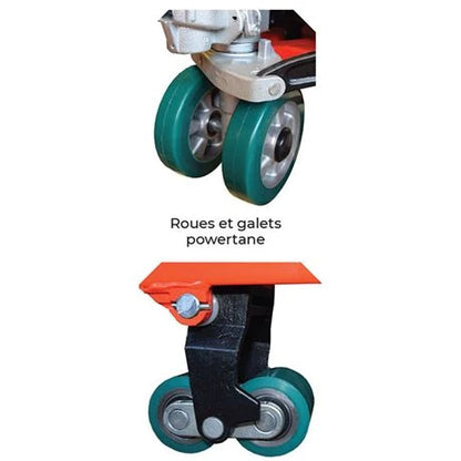 Transpalette manuel silencieux 2500 kg roues directrices (standard)