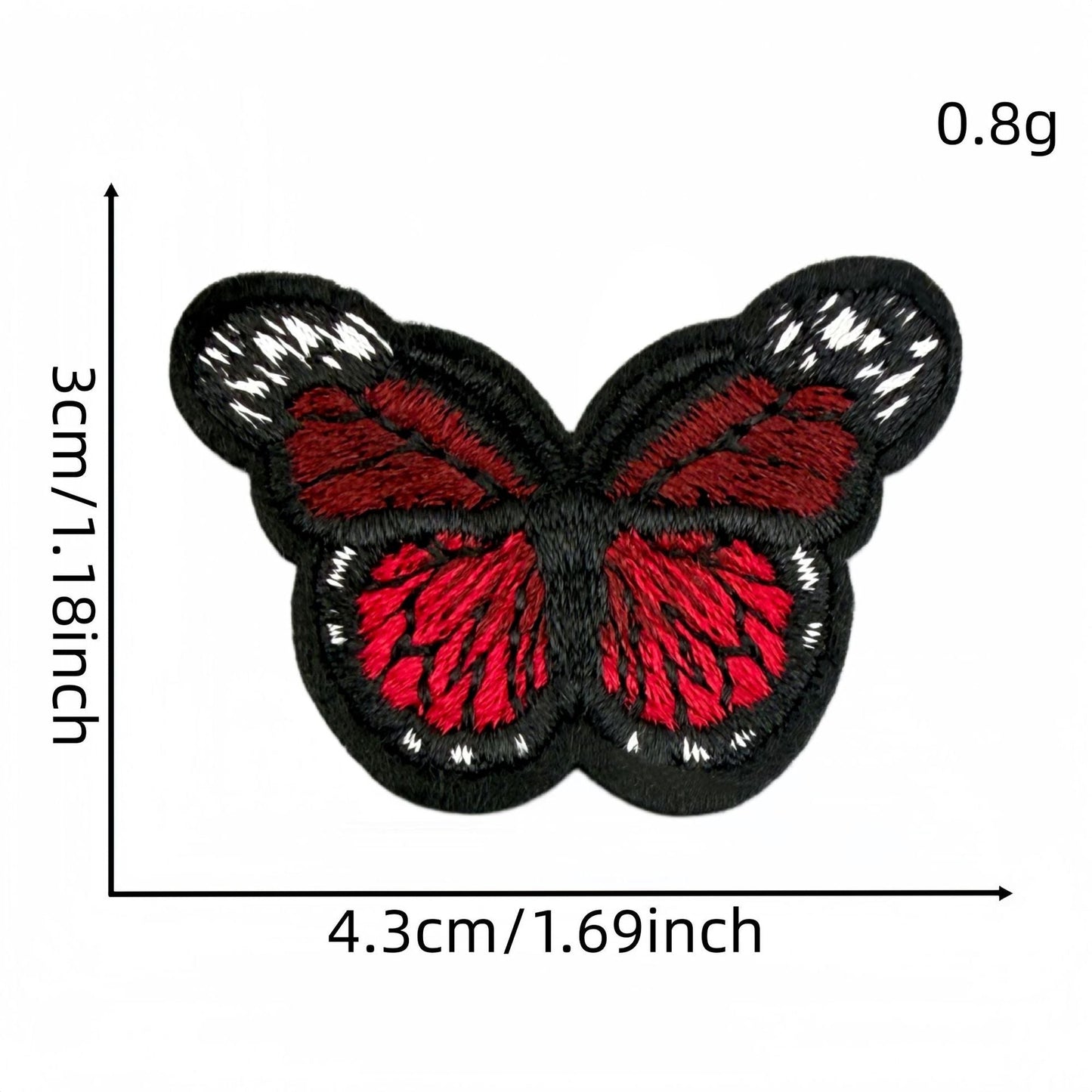 colorful butterfly embroidered patches multicolor design iron on