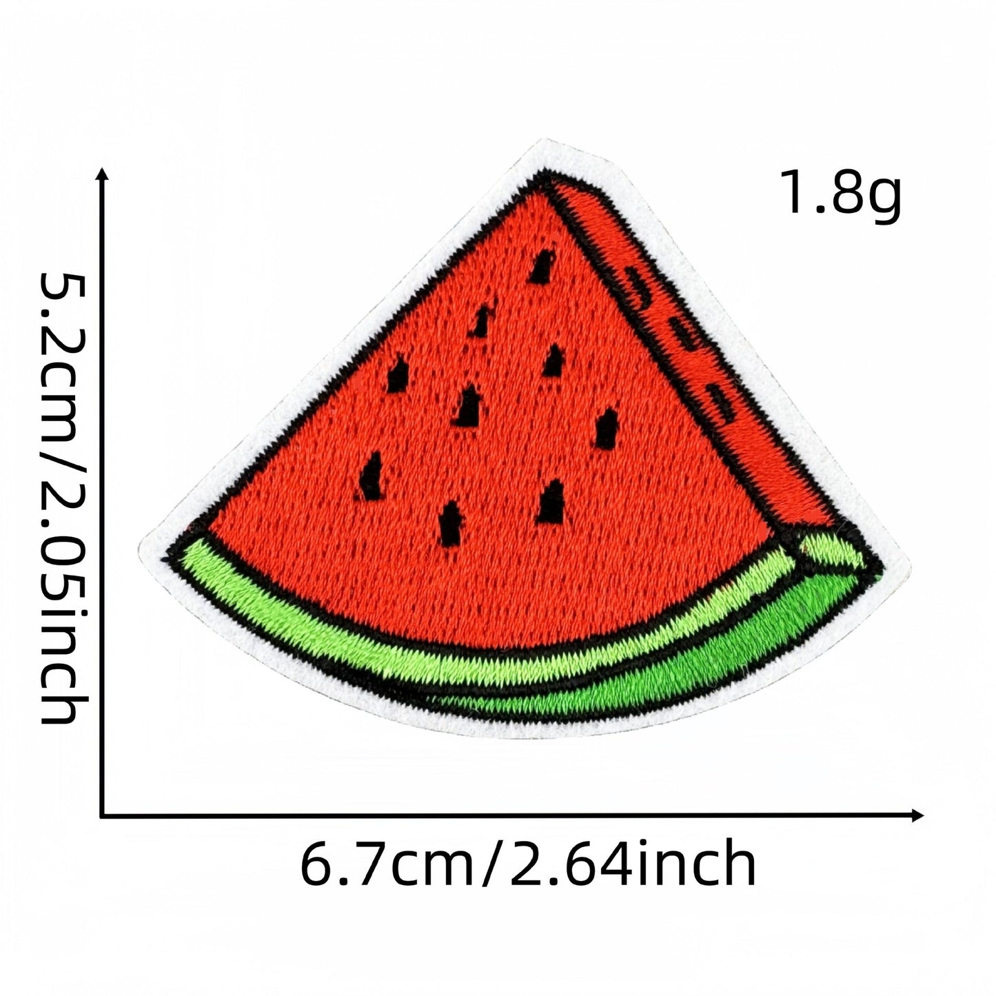watermelon embroidered patches summer fruit design iron on