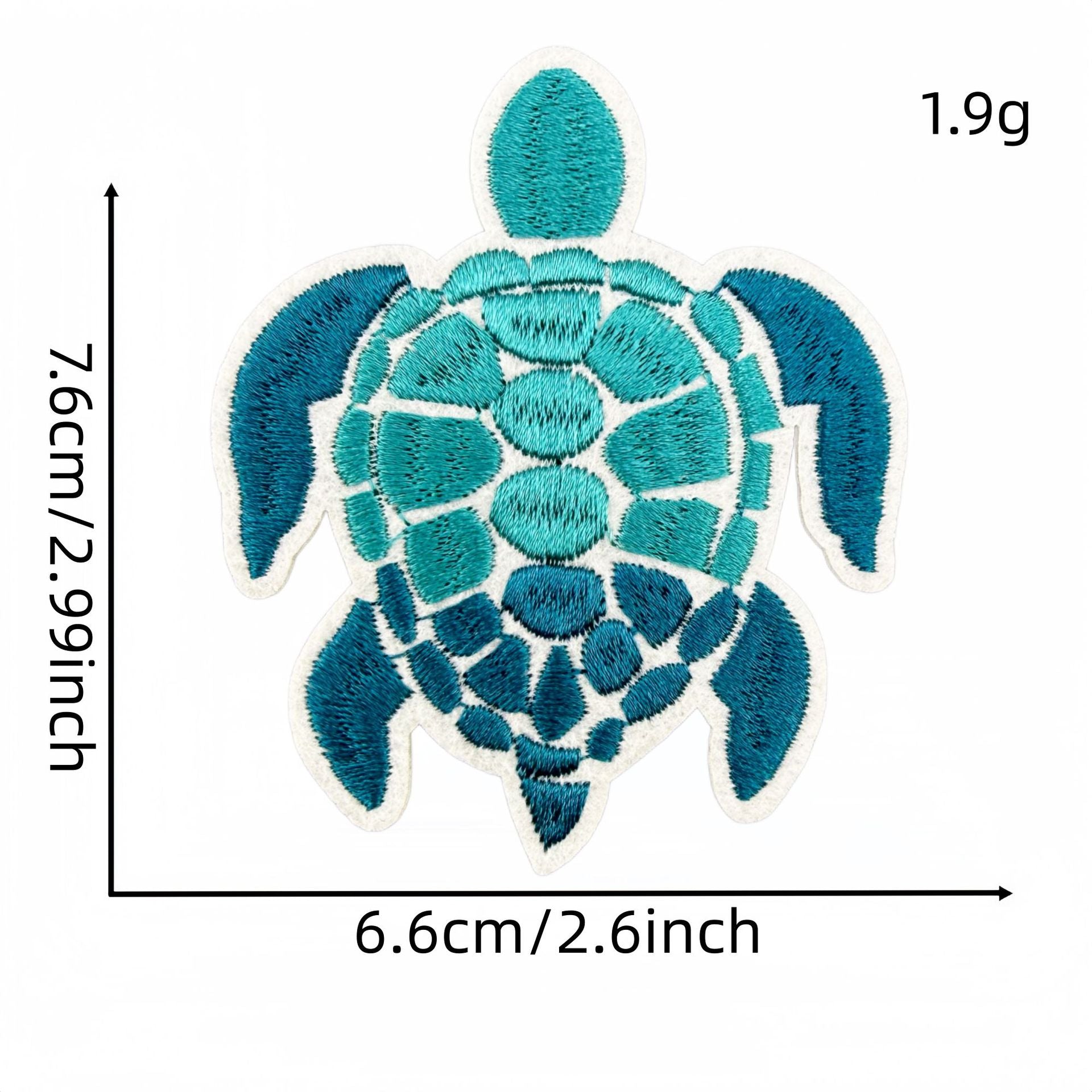 colorful sea turtle embroidered patches animal design iron on