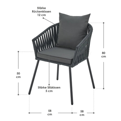 Ensemble de 2 chaises en corde 2026