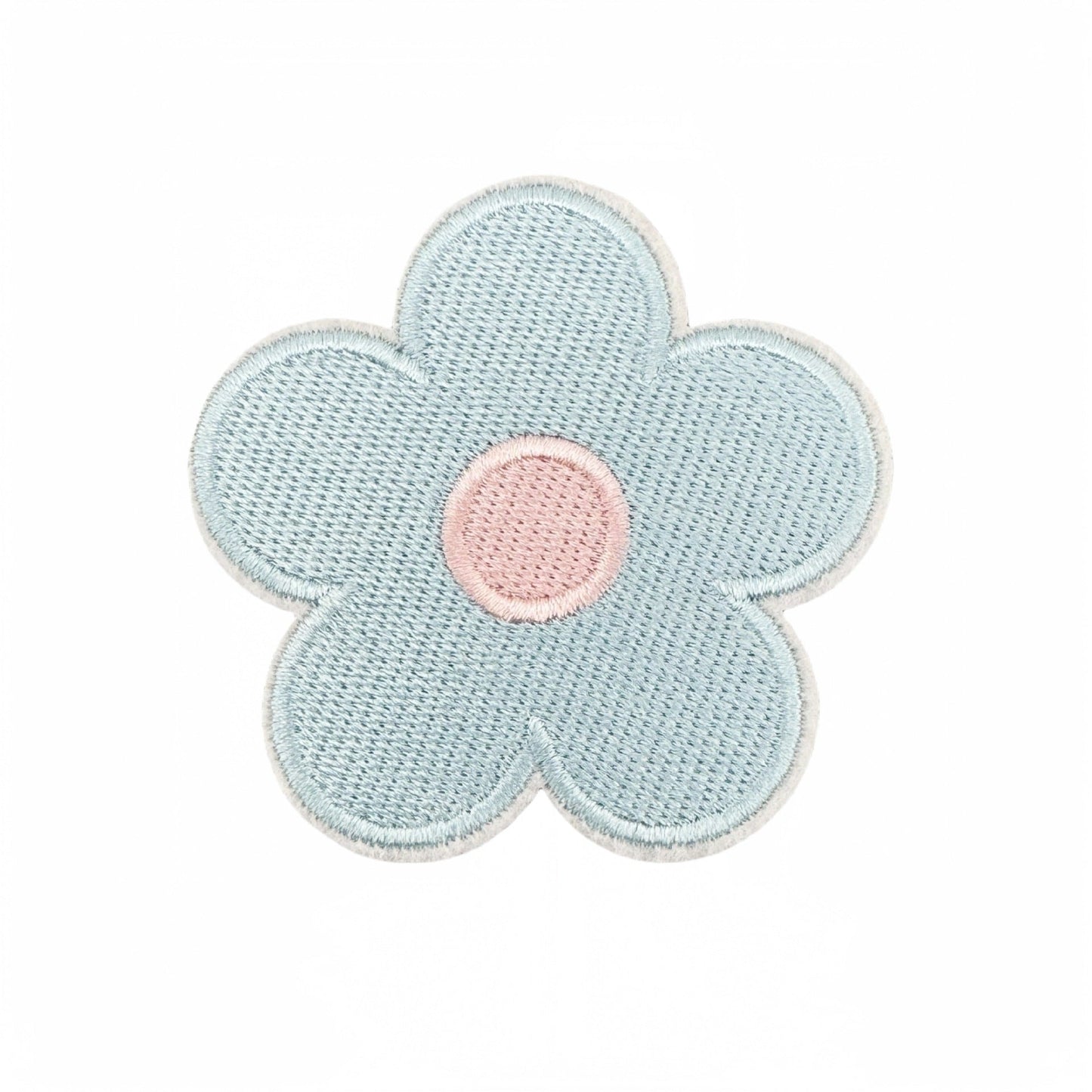 pastel flower embroidered patches peel and stick self adhesive