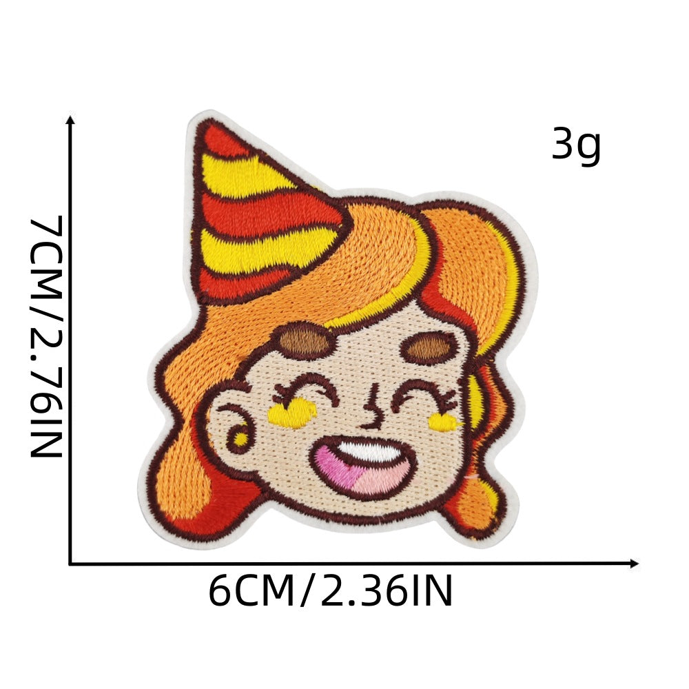 birthday party embroidered patches celebration theme iron on