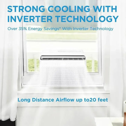 Climatiseur de fenêtre intelligent Midea 12 000 BTU à technologie Inverter et conception en forme de U (modèle 2026 ) ; refroidit des pièces allant jusqu'à 550 pieds carrés.