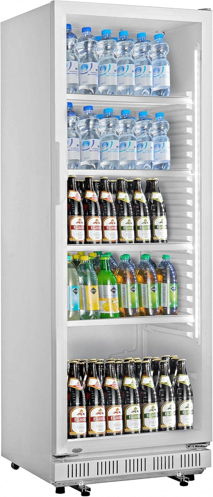 METRO Professional Réfrigérateur à Boissons GSC2360B, Acier/Verre, 62 x 63.6 x 175.3 cm, 347 L, avec Serrure, Noir