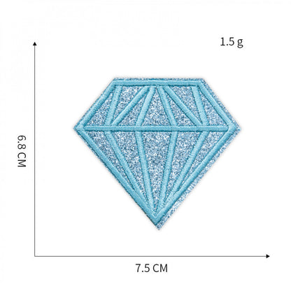 colorful diamond embroidered patches iron on