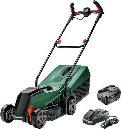 Bosch tondeuse à gazon sans fil CityMower 18V-32-300 (18 V, 1x batterie 4,0 Ah, Moteur Brushless, largeur de coupe : 32 cm, tond jusqu’à 300 m², dans une boîte en carton)