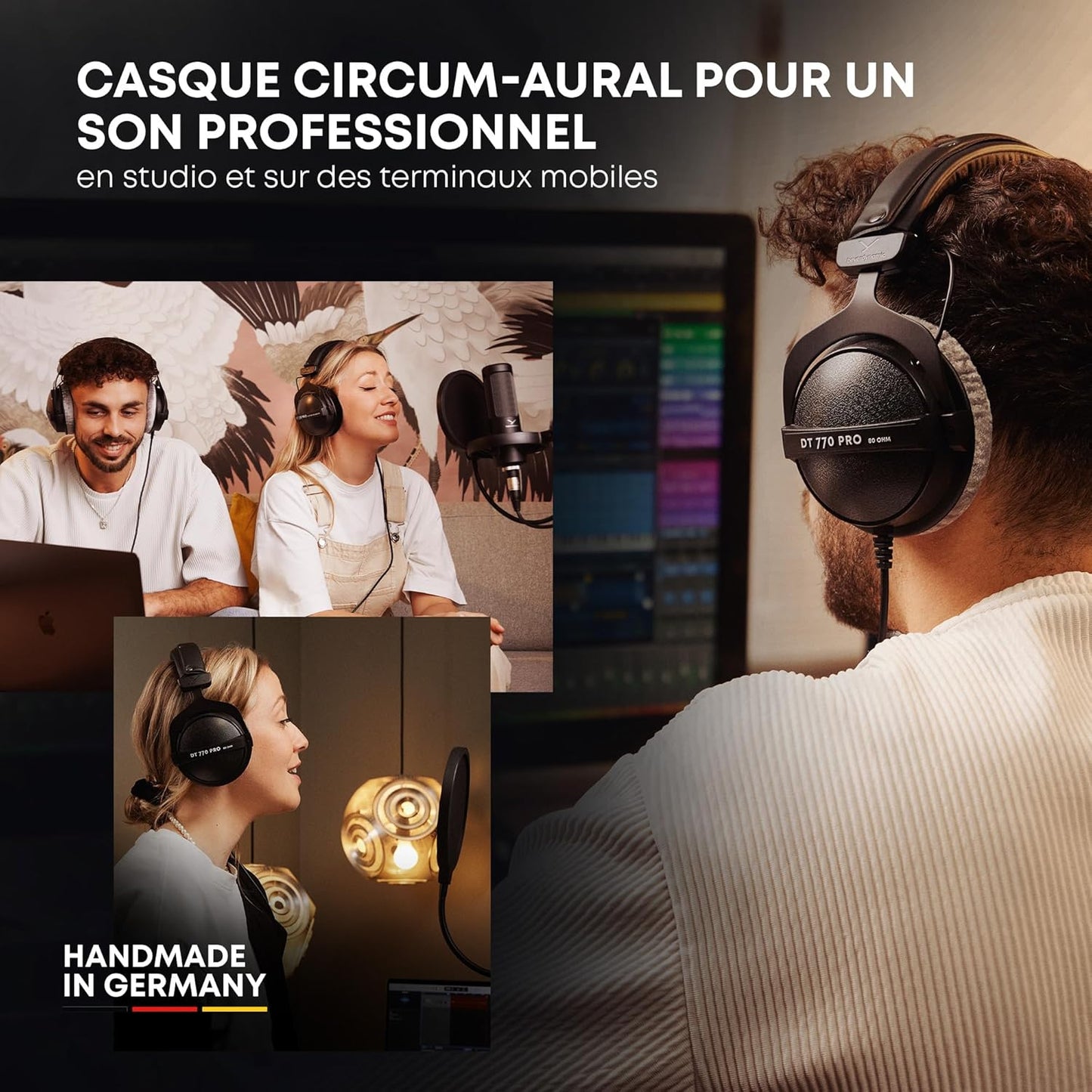 2026 beyerdynamic DT 770 PRO 80 Ohm – Casque Studio Fermé Professionnel avec Isolation Sonore et Confort Supra-Auriculaire – Édition Limitée