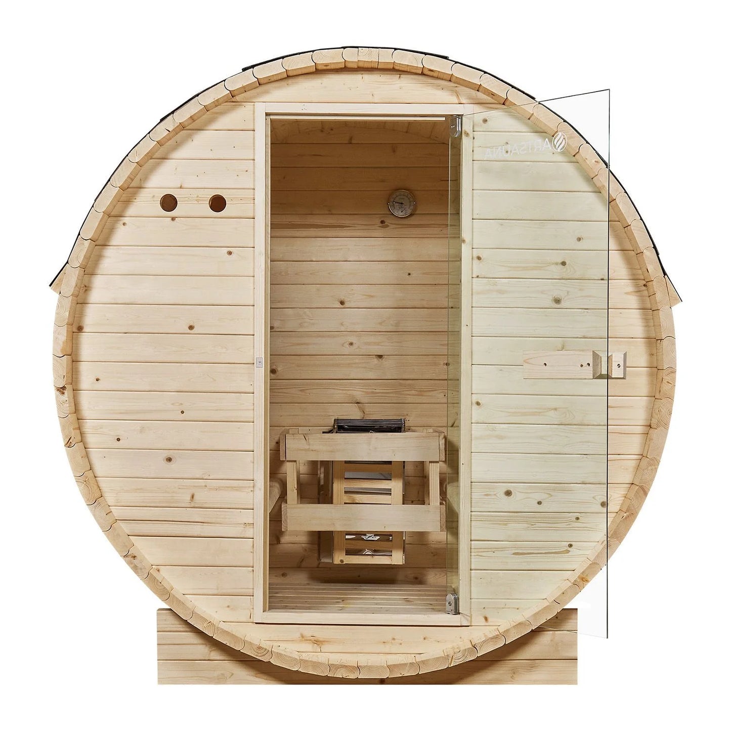 Sauna tonneau 2026 au Spitzberg avec four à sauna