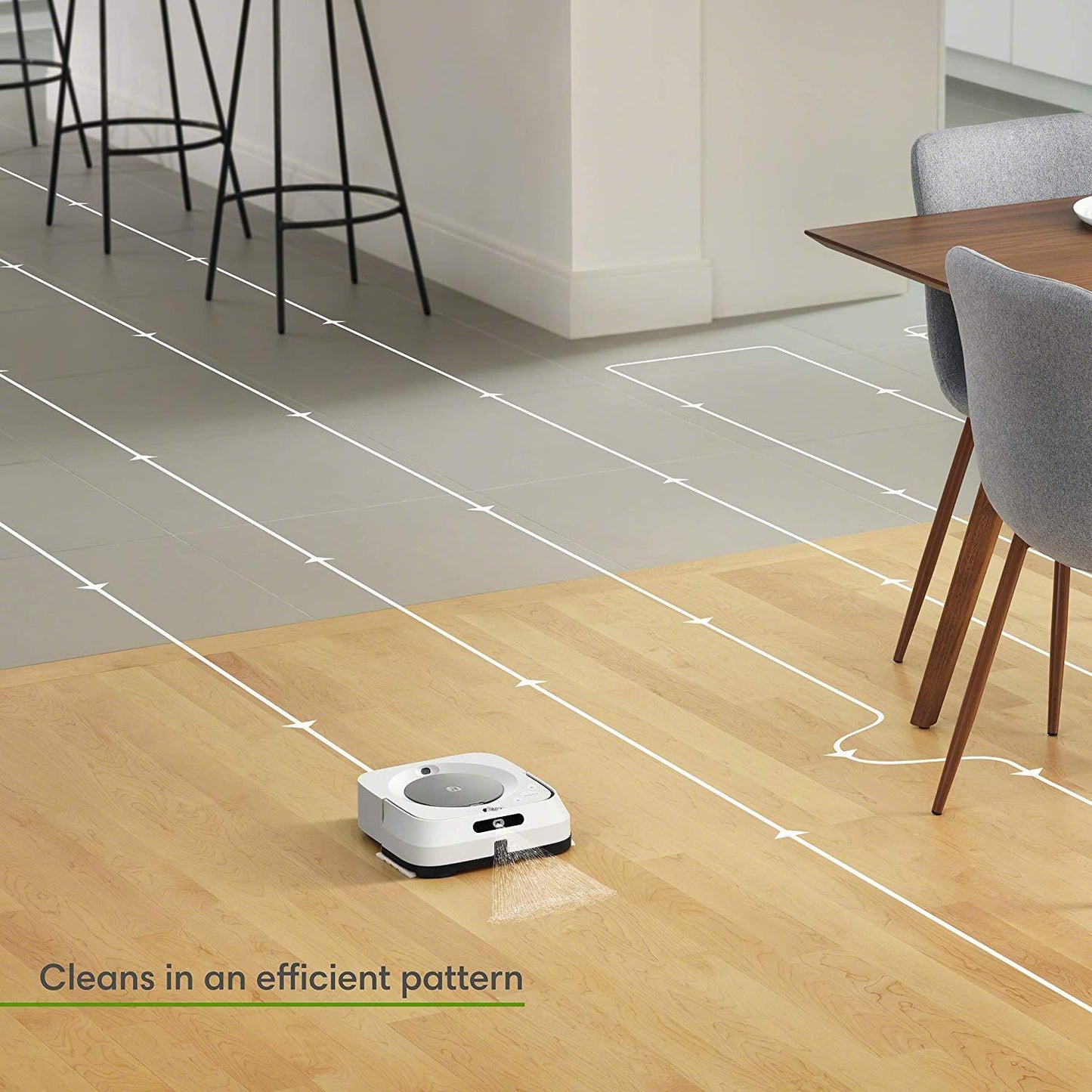 2026 iRobot Braava jet M6 – Robot laveur de sol connecté Wi-Fi avec navigation intelligente, contrôle vocal et application mobile