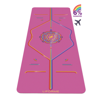 2026 Tapis de Yoga de Voyage Liforme Rainbow – Alignement Coloré et Éco-Responsable