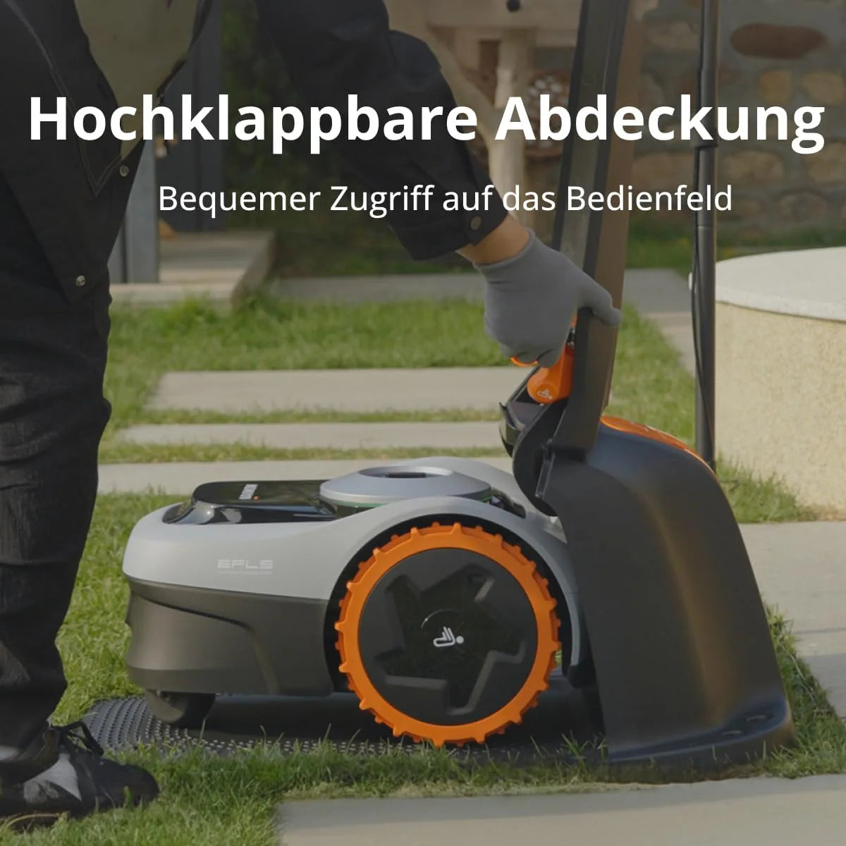 Garage Navimow S 2026, pliable, sans obstruction du signal, protection contre le soleil et la pluie, accessoire pour tondeuses robotisées Navimow i105E et i108E.