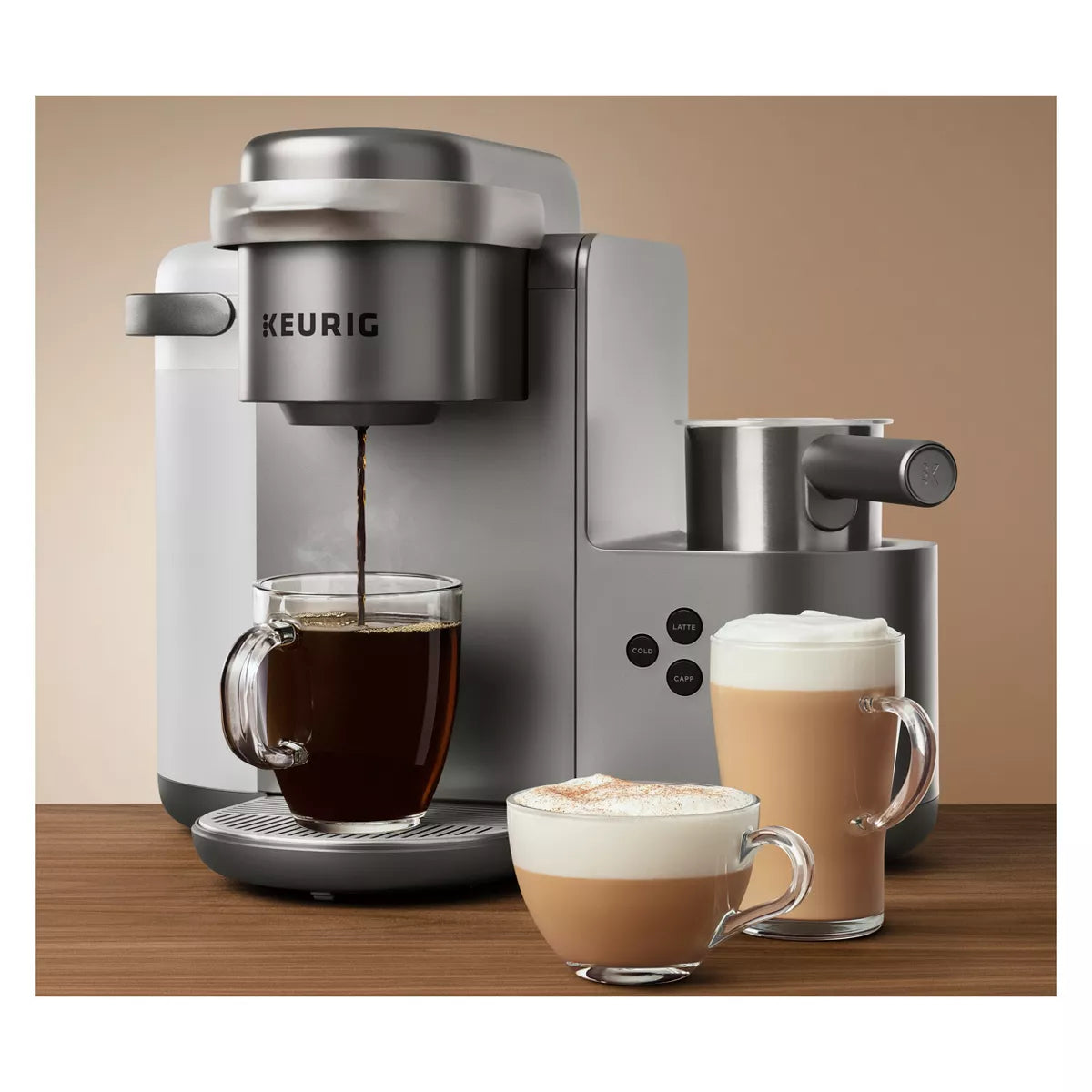 2026 Keurig K-Café Édition Spéciale – Machine à Café à Dosettes K-Cup pour Café, Latte et Cappuccino, Finition Nickel