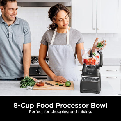 2026 Ninja Mega Kitchen System, 1500W, Blender XL 72 oz et Robot Culinaire 8 Tasses avec (2) Gobelets To-Go 16 oz, Technologie Total Crushing - Smoothies, Glace Pilée, Purées, Pâte & Plus, Noir, BL770