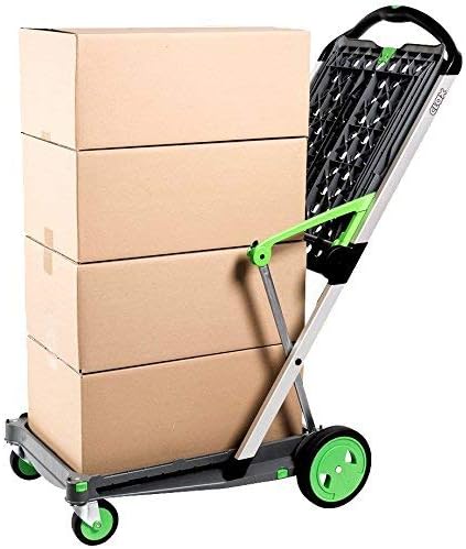 Chariots pliables, fonctionnels et polyvalents 2026 | Chariot pliable mobile | Chariot de courses avec boîte de rangement (noir)