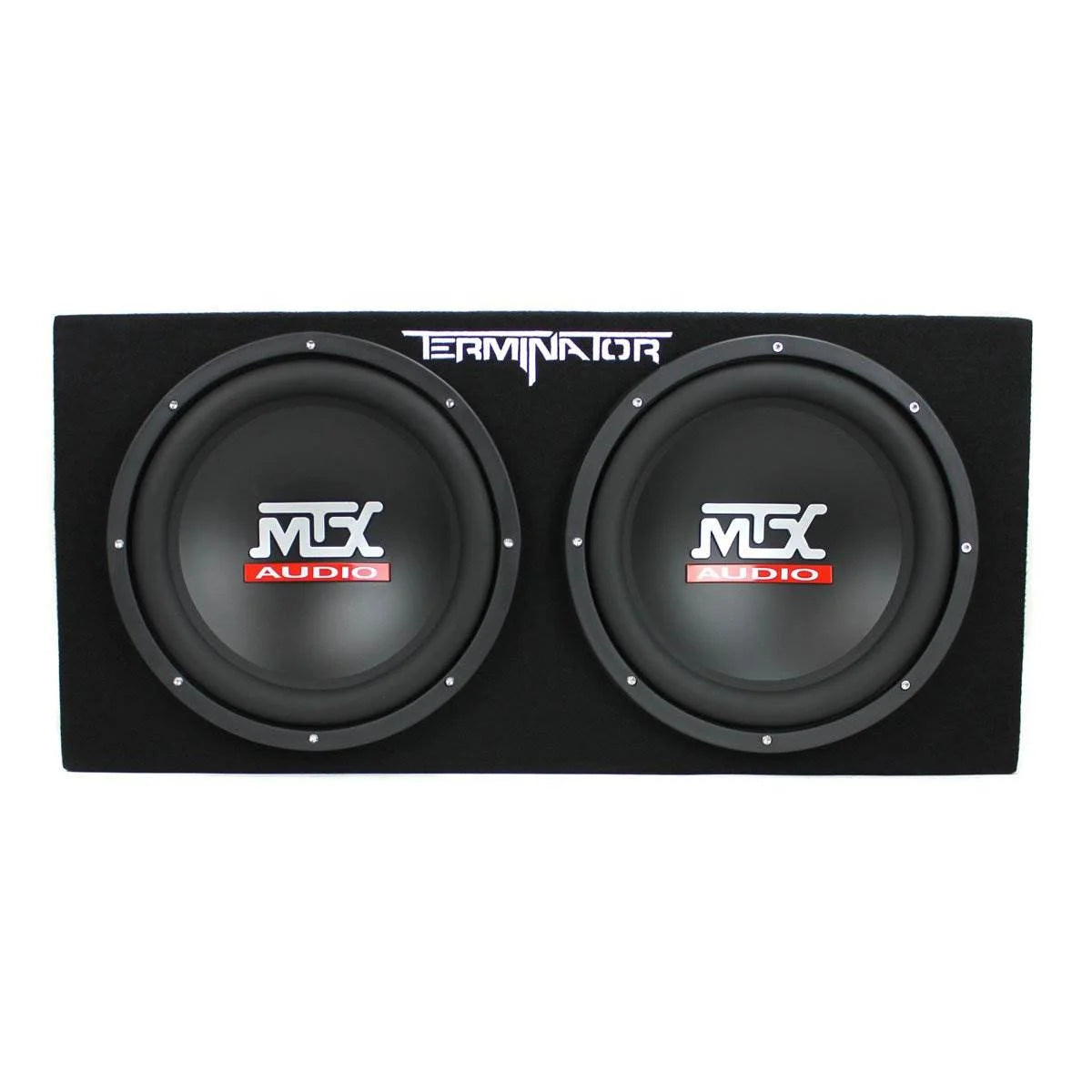 Caisson de basses double MTX TNE212D 12″ 1200W avec amplificateur monobloc 1500W et condensateur 2 farads (2026)