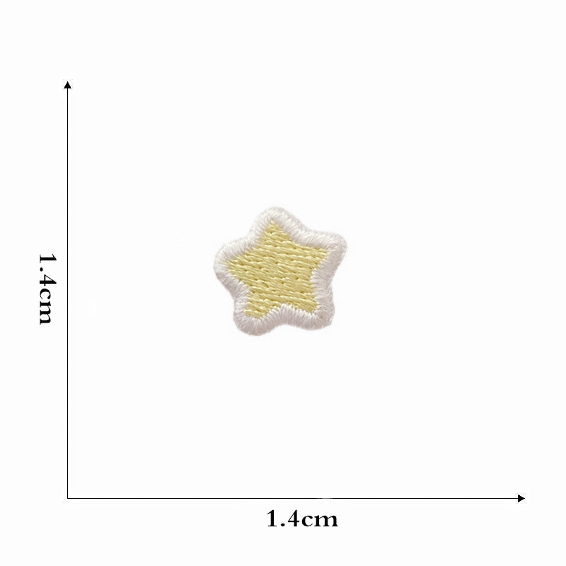 star rainbow embroidered patches peel and stick self adhesive