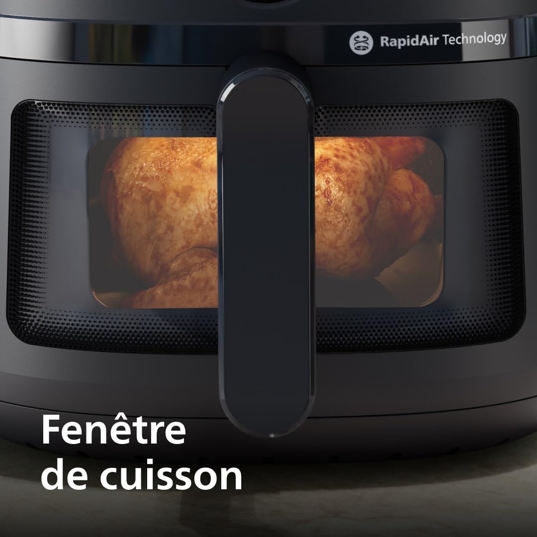 2026 Friteuse à air Philips série 3000 7,2 L, fenêtre de cuisson, friteuse 16 en 1