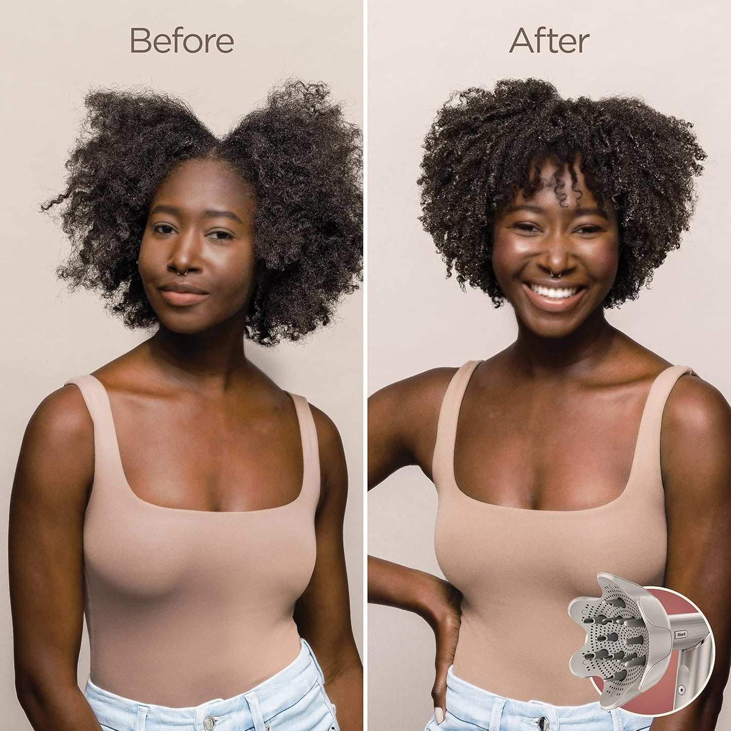2026 Système de coiffage et de séchage Shark HD430 FlexStyle, sèche-cheveux brosse puissant et multi-styler avec boucleurs Auto-Wrap, brosse plate, brosse ovale et embout concentrateur, coloris Stone
