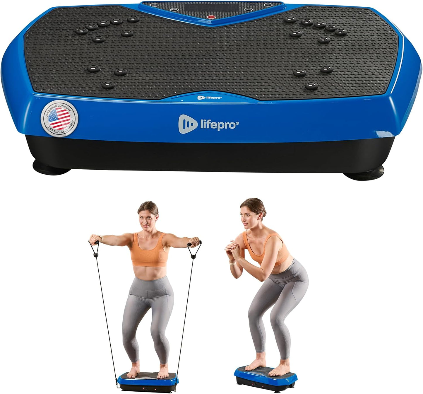 2026 Lifepro Plateforme Vibrante d’Exercice avec Points d’Acupuncture Magnétiques - Plateforme Vibrante pour Tout le Corps pour Débutants et Récupération - Massage Drainage Lymphatique pour Tonification Musculaire et Fitness Général