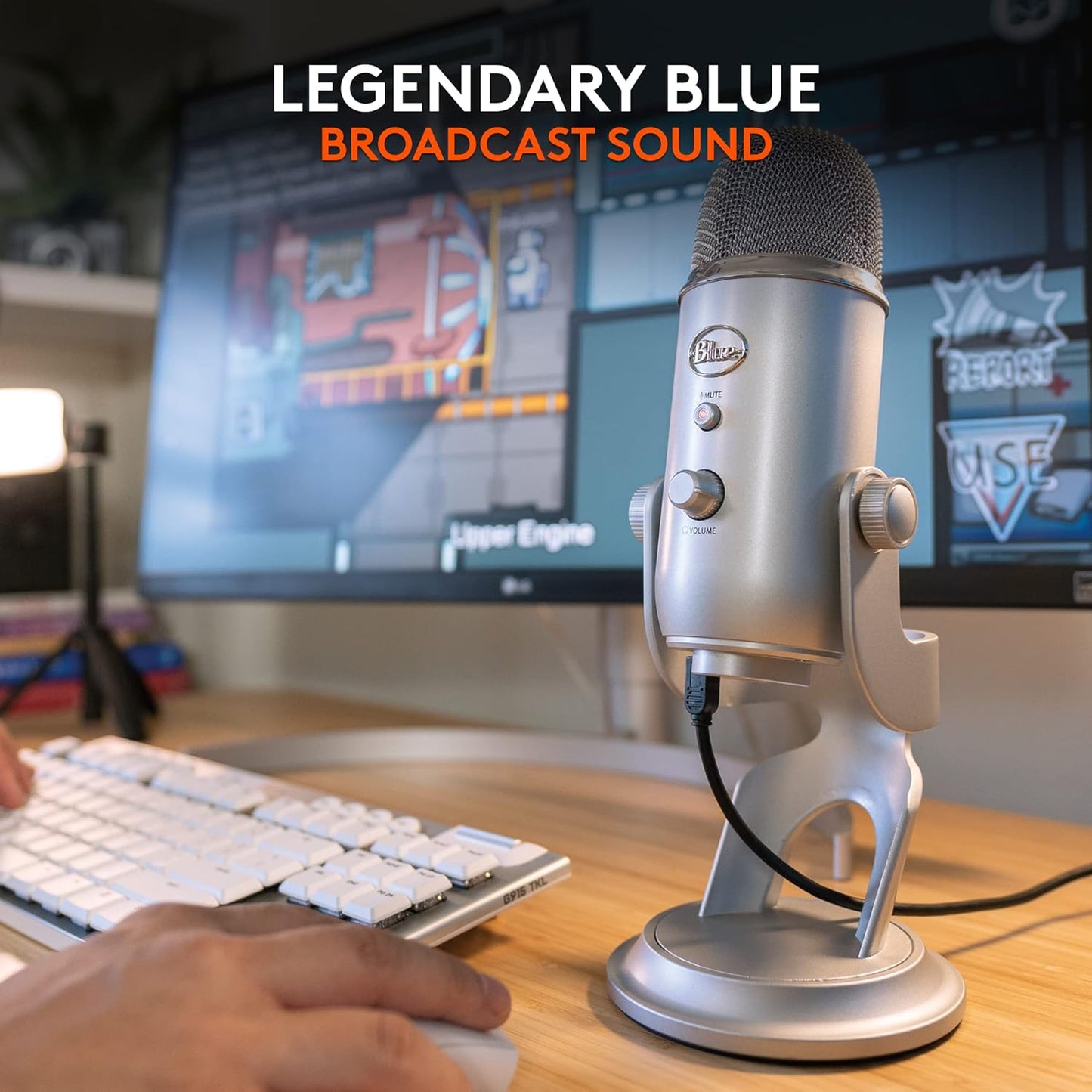 2026 Logitech for Creators Microphone USB Blue Yeti (Noir)