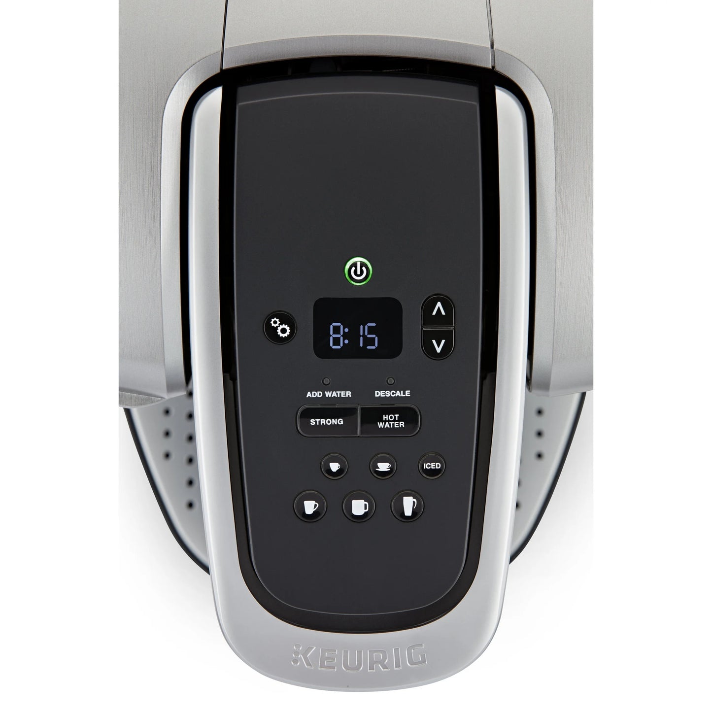 2026 Keurig K-Elite – Machine à Café à Dosettes K-Cup à Portion Unique, Finition Brossée Slate, Programmable pour Café Chaud et Glacé